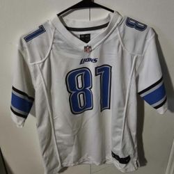 Calvin Johnson Detroit Lions Youth Large White Nike NFL On Field Jersey 

