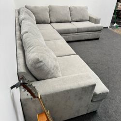 Bonaterra Dove Grey 2 pc Sectional Couch - Living Spaces - Can Drop Off