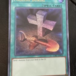Yugioh Card Foolish Burial