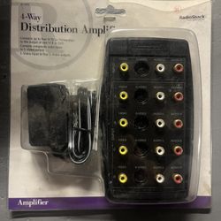 Radio Shack Video Distribution Amplifier Audio-Video Input-Output 15-1172. NOB