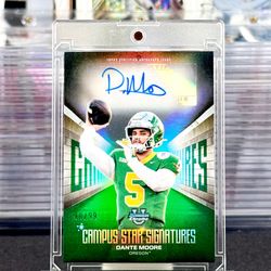 2025 Bowman Chrome Dante Moore #CSS-DM Green Refractor Autograph /99