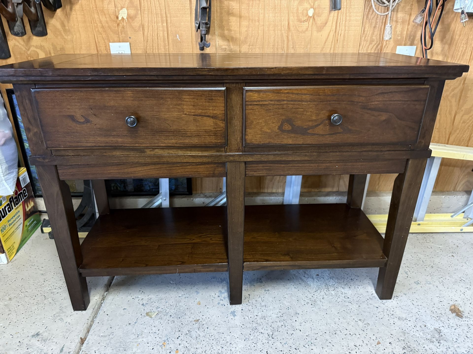 Dark Wood Entry Table