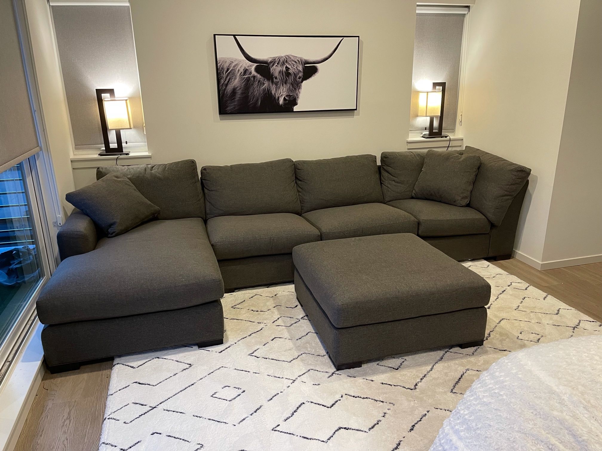 Room & Board Sectional Couch With Chaise 