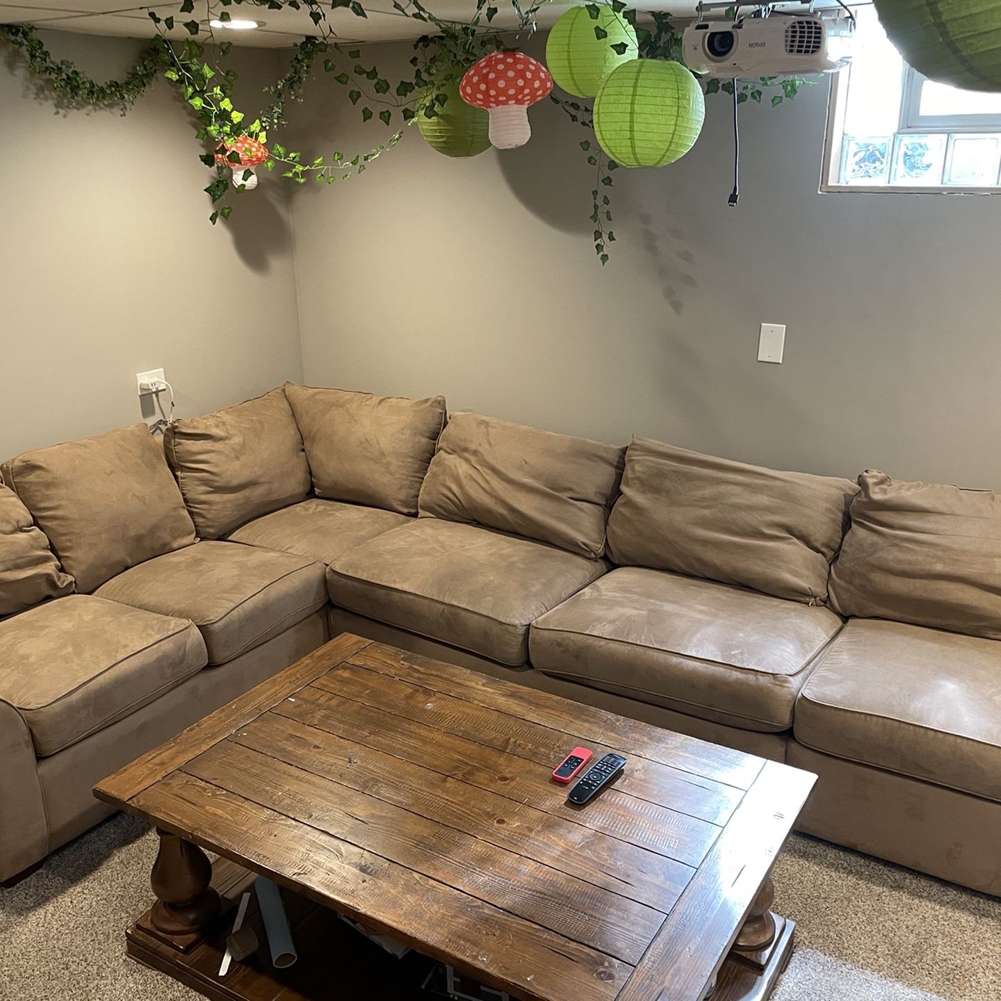 Walter e sale smithe leather sectional