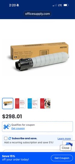 Xerox Black Toner Cartridge 006R01742