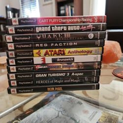 PlayStation PS2 Games Lot Of 10 LIKE NEW 