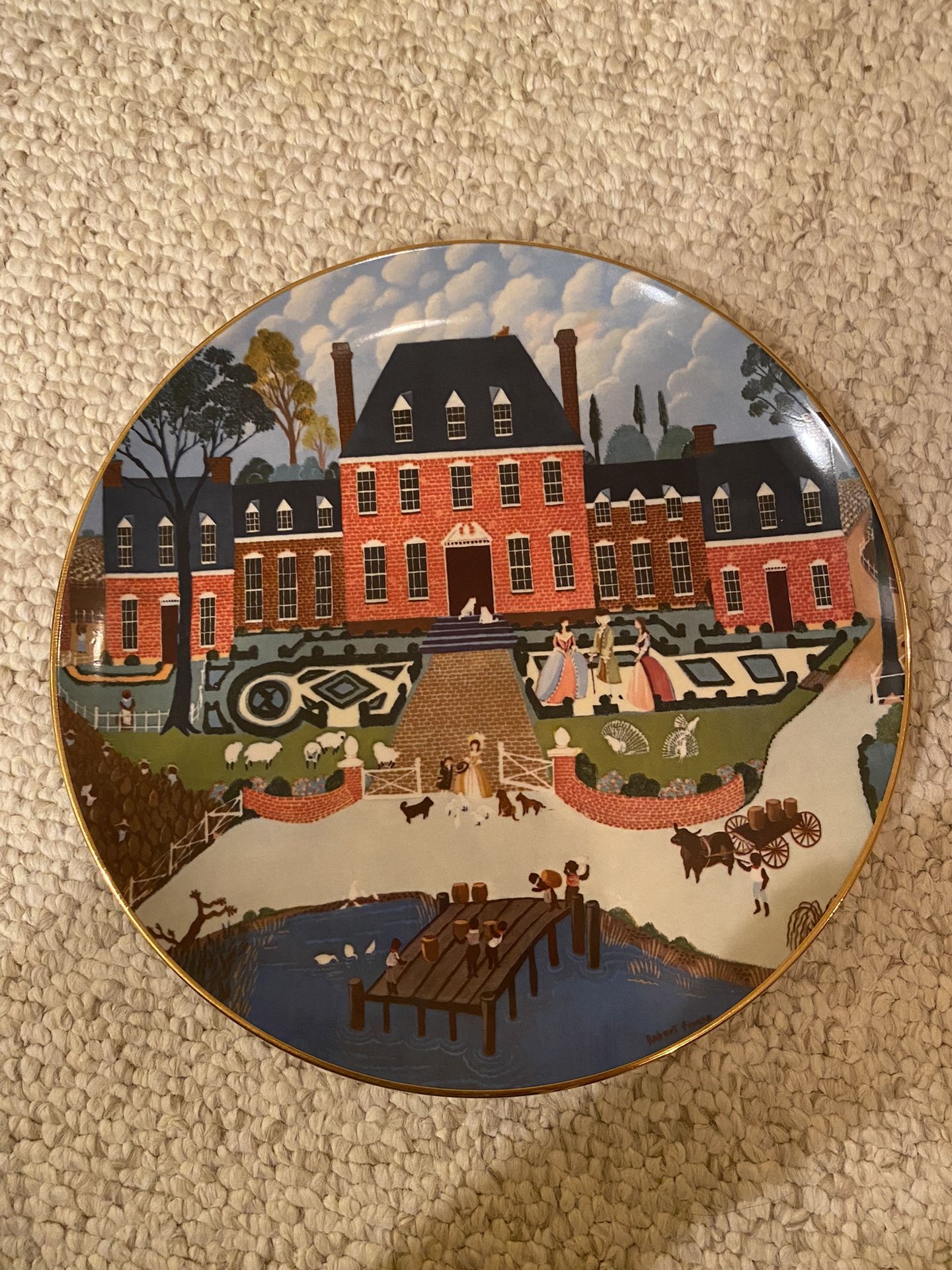 ROBERT FRANKE Limited Edition RIDGEWOOD HERITAGE Series TIDEWATER VIRGINIA PLATE