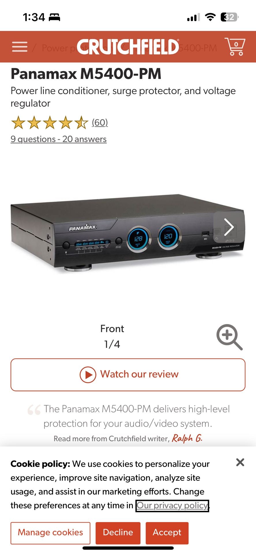 Panamax. M5400. Power Regulator.