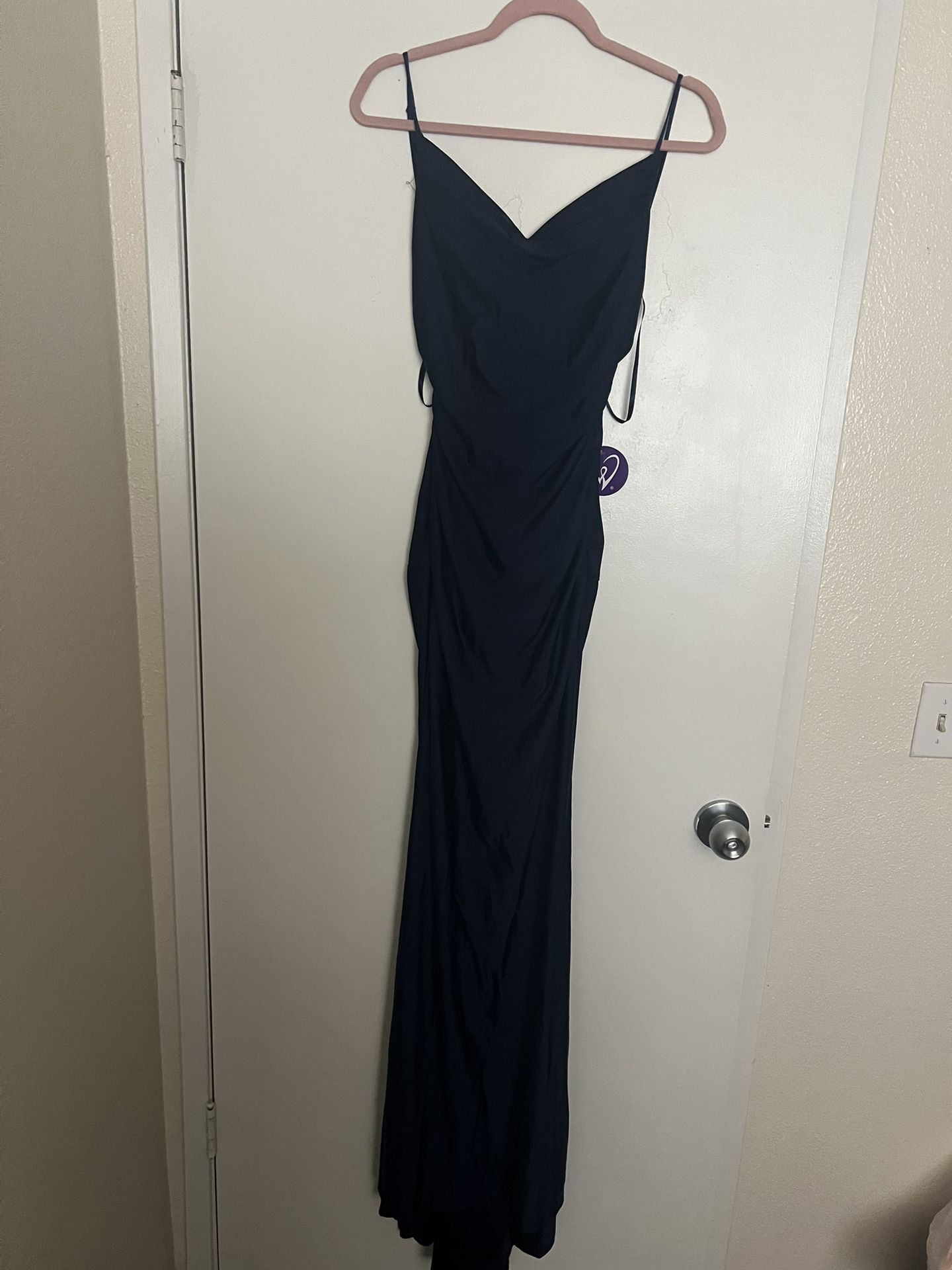 Navy Blue, Formal/Prom Dress, Small