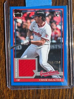Chase DeLauter numbered and game worn relic