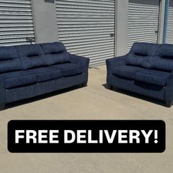 FREE DELIVERY || Bob’s Furniture Sofa/Loveseat Matching Set