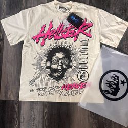 Hellstar white tee shirt size medium