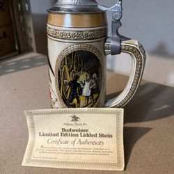 Budweiser beer stein