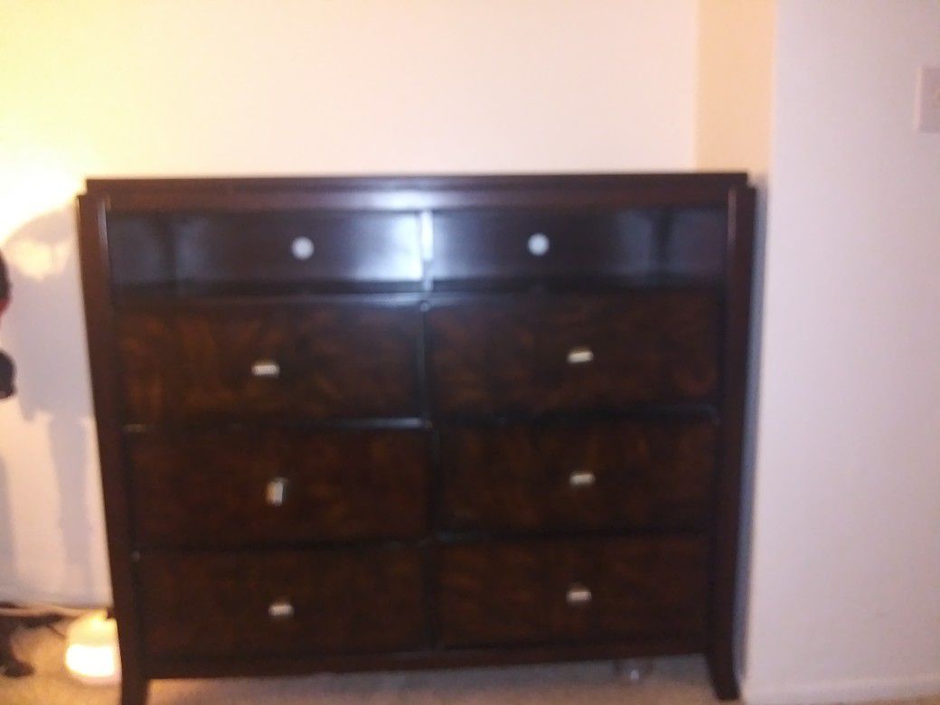 Beautiful solid cherry wood dresser and nightstand