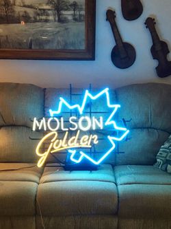 Molson beer neon sign