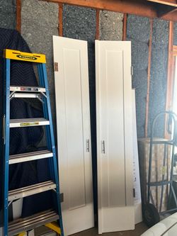 15 inch by 80 inch double solid core pantry doors