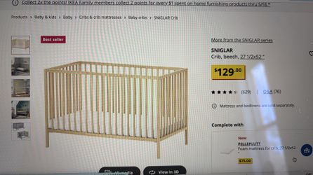 IKEA Sniglar crib