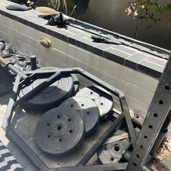 Hex Bar And/Or Rogue Fitness 35lbs Plates