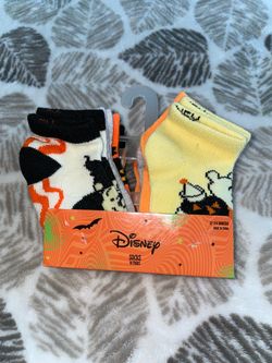 New Disney 12-24 months Halloween socks