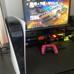 PlayStation 5 Digital Edition Bundle W/ 3 Controllers, Controller Charging Station And Headset
