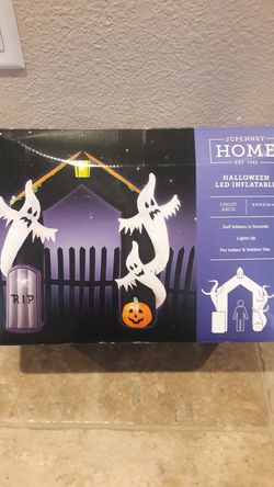 8ft Halloween LED Inflatable Ghost Arch