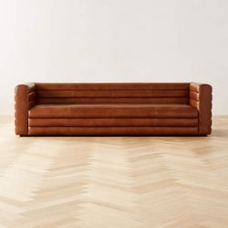 STRATO LEATHER SOFA (BROWN)