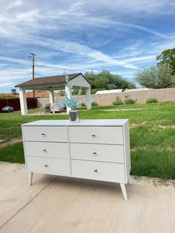 Modern white dresser