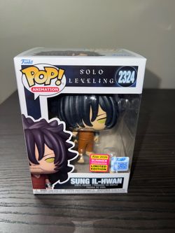 NEW IN HAND EXCLUSIVE LIMITED EDITION Sung Il-Hwan Solo Leveling Funko Pop #2324 Anime Animation