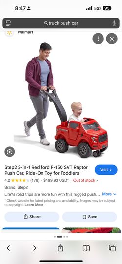 Raptor Truck Push Car