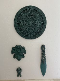 Aztec stone art work