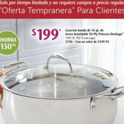 Casuela De 16 Qts Princess House 