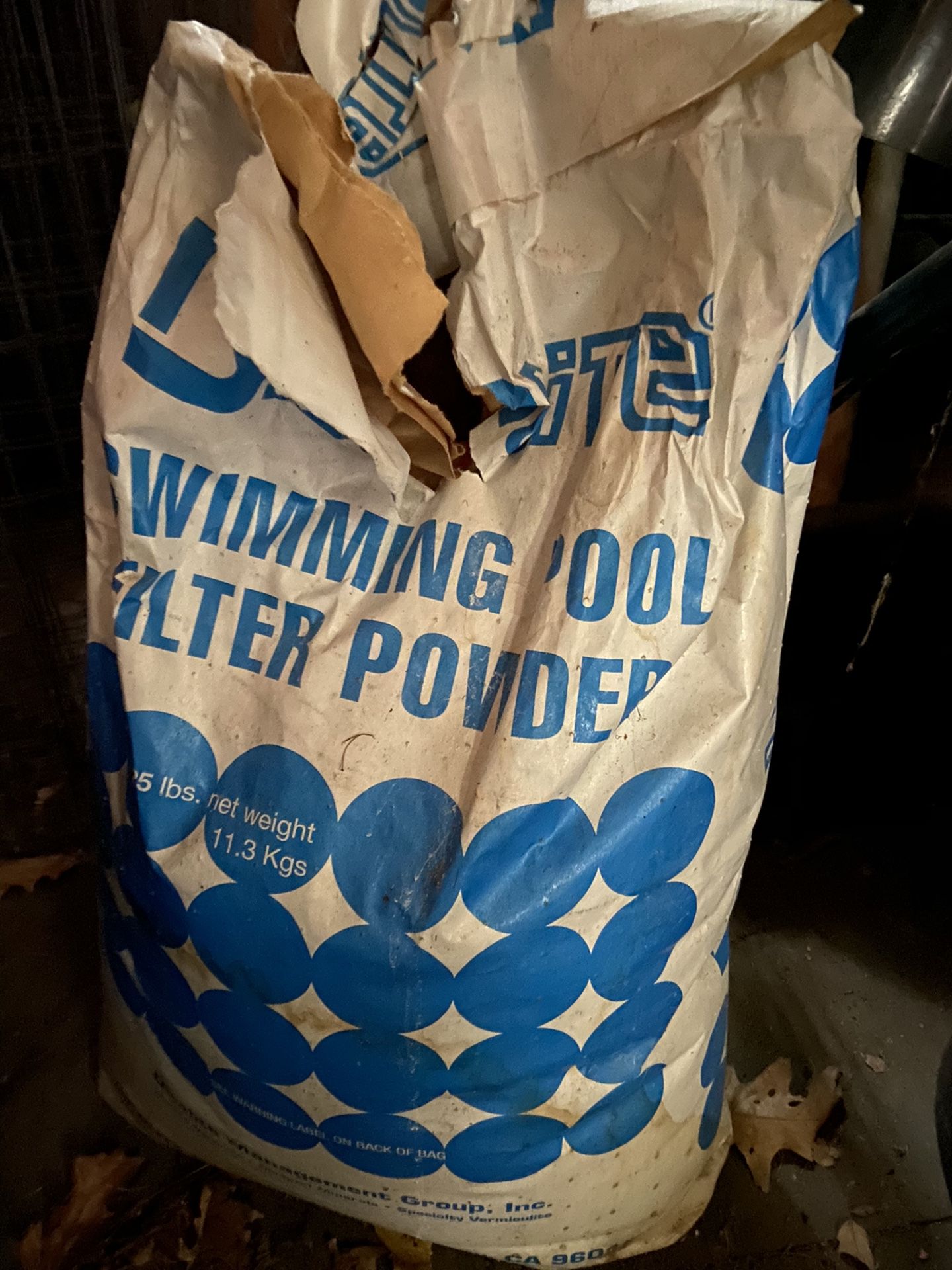Swimming Pool Diatomaceous Earth DE Powder Diatomite Filter Media 25 lbs