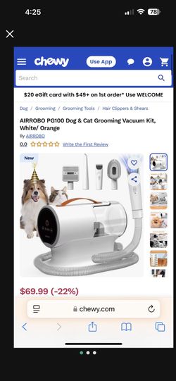 AirRobo Pet Grooming Kit (Brand New) Unopened $50