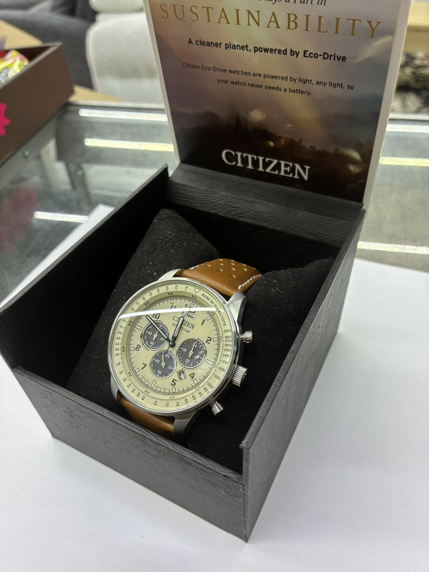 Citizen Eco Drive Weekender Chronograph Stainless Steel Quartz Men's Watch, 44mm