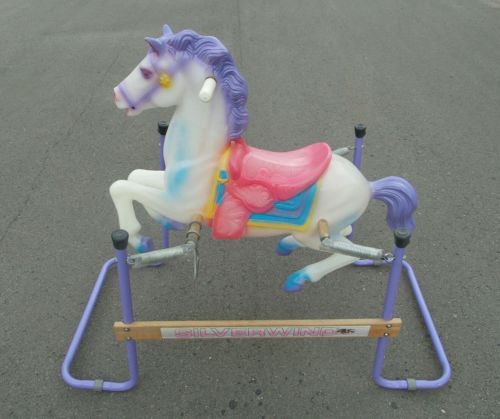 Rare Vintage Flexible Flyer Silverwind Spring Rocking Bouncy Horse 60lb Capacity