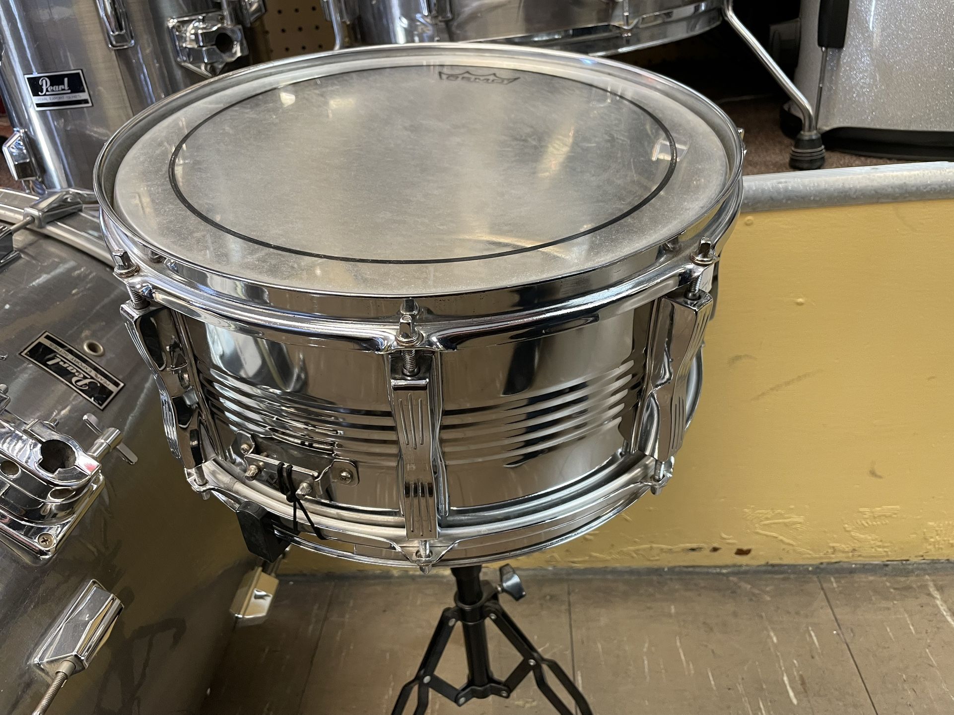 Remo Metal Snare Drum (Facial Wear)
