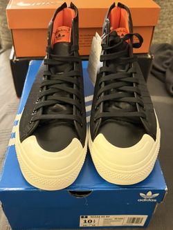 New In Box - Size 10.5 M - Adidas Nizza Hi RF ‘Core Black’