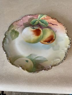 Old Abbey By Limoge Signed Hand Painted Serving Plate