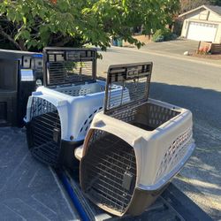 Small Dog Cat Rabbit Bunny Kennel Crate Carrier Like New 24" L by 14” W by 14” H $25 Each