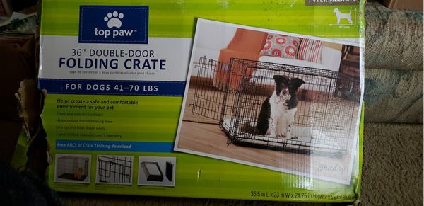 Top Paw 36 Double Door Folding Crate For Sale In Obetz Oh Offerup
