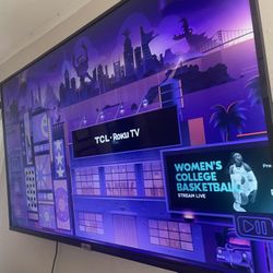 Roku TCL TV, 50 inch