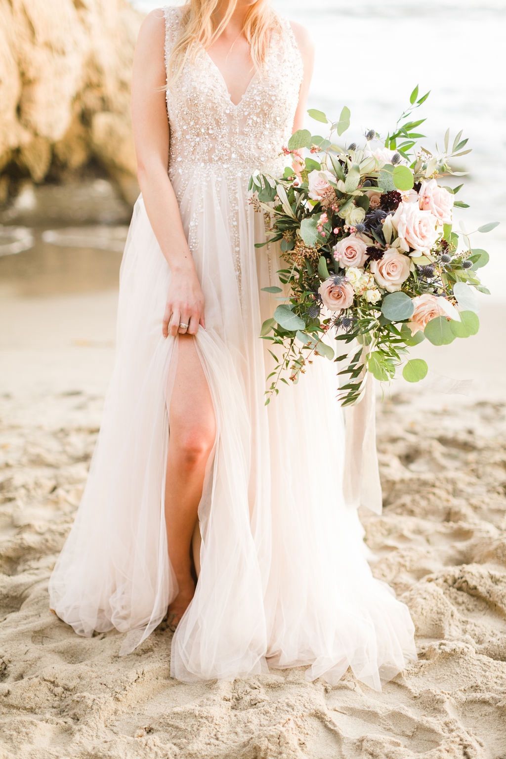 Bhldn/Anthropologie “Written in the Stars” A-Line Wedding Dress, Blush, Size 14