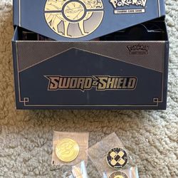  3-Gold Plated Coin ,Gold Plated Dice,Pokémon Trading Card Game Guide And A  Card Dividers .
