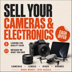 Buying Cameras, Lenses, iPads & Drones