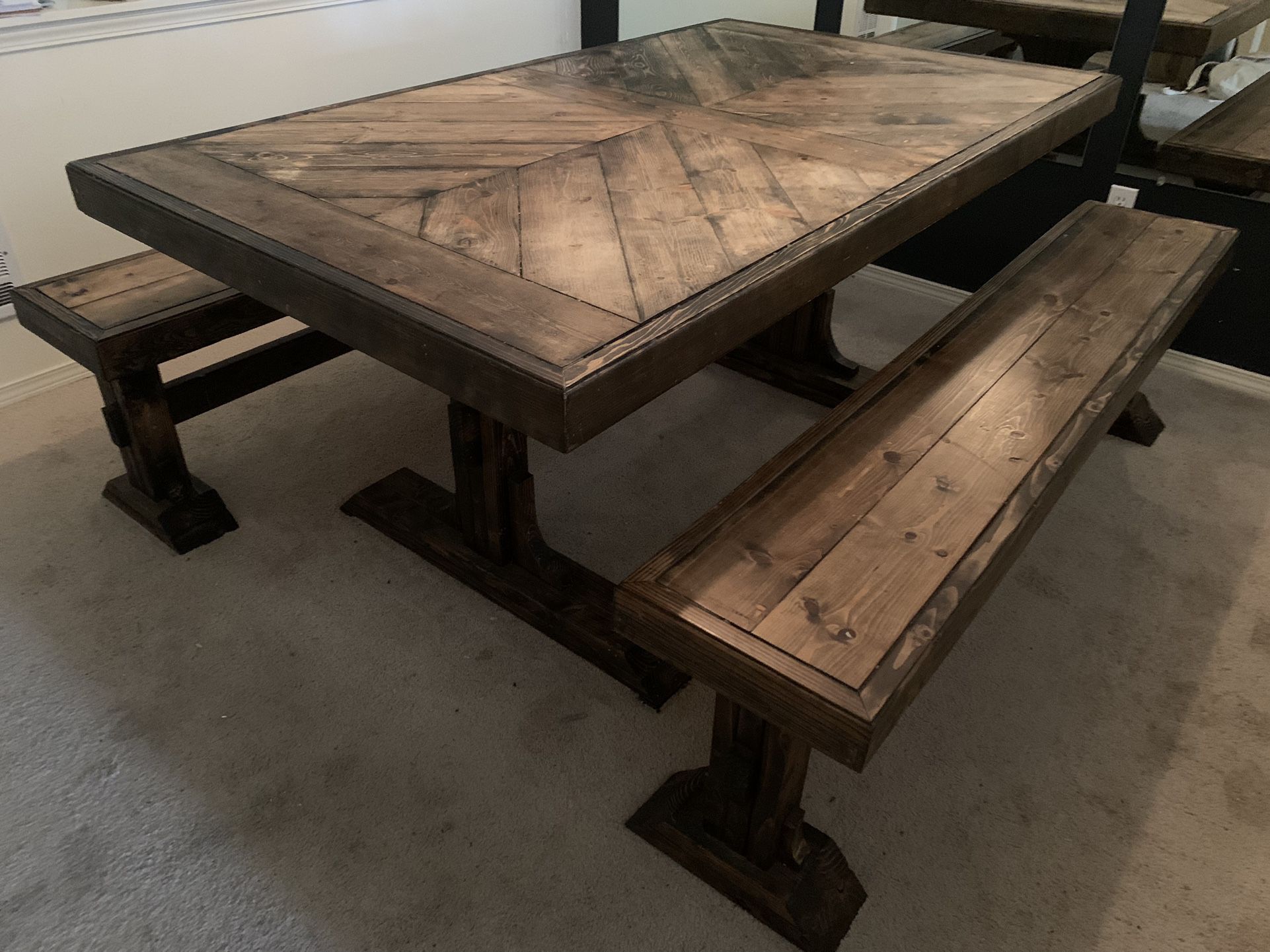 Kitchen Table with Benches
