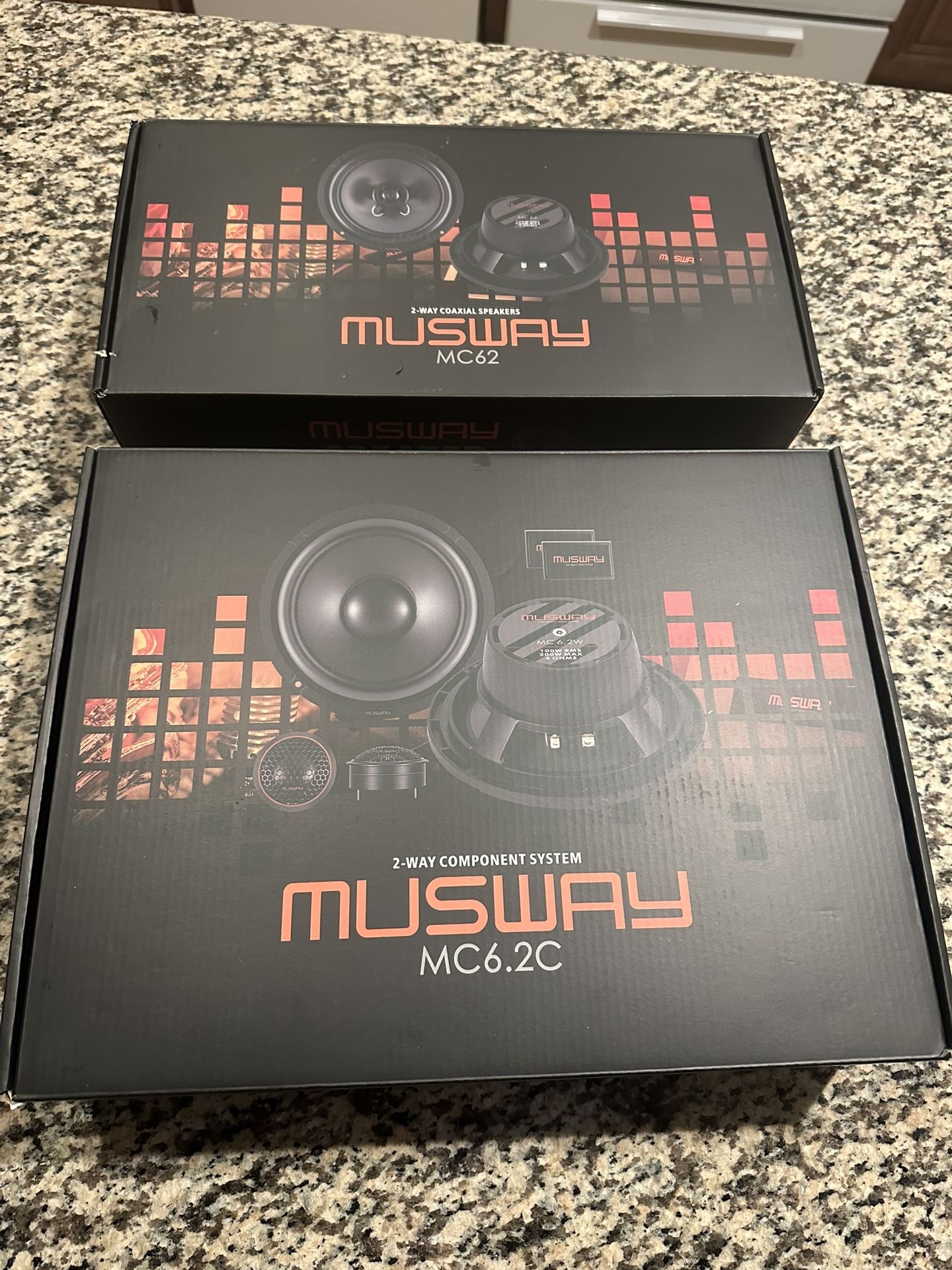 Musway 6.5" component and coaxial speakers