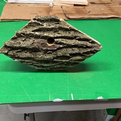 Tree Bark Bird House Diamond Shape