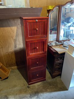 File cabinet red in color!!