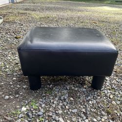 Small leather stool