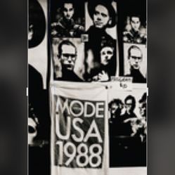 WANTED White Depeche Mode Long Length Tshirt Shown